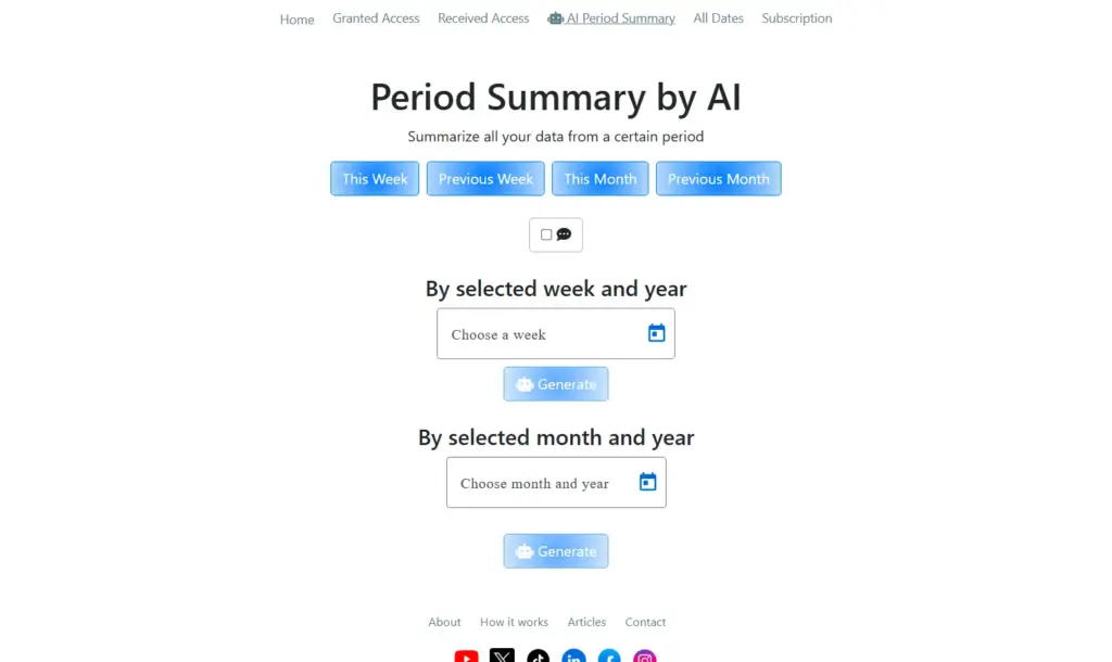 Period Summary by AI Feature Demo Table Add Notes Feature of Self Manager net Task Management Software