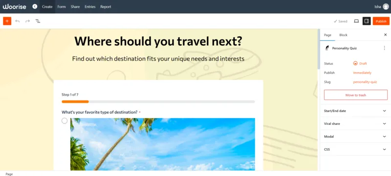 Personality Quiz Template