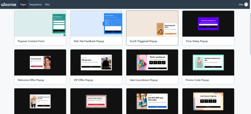 Popup Templates