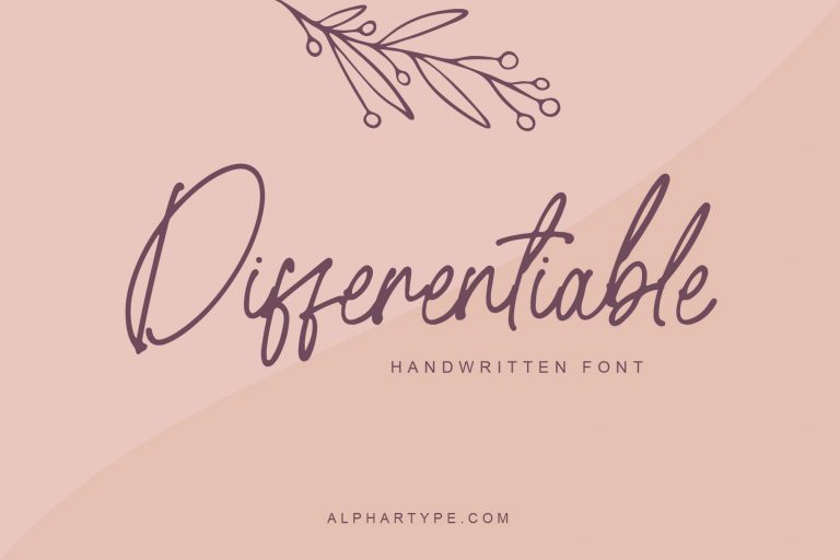 Differentiable Handwritten Font Freebie