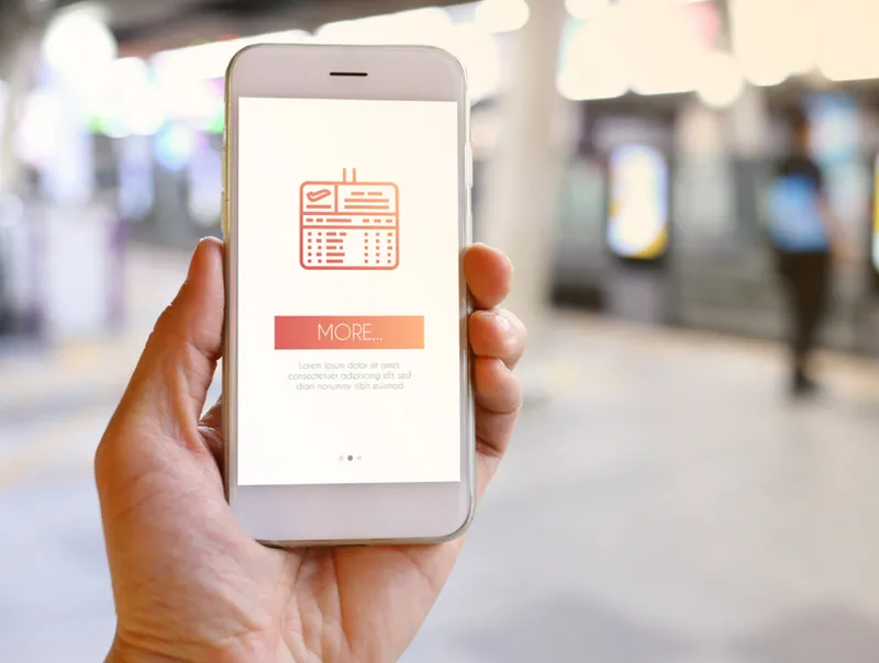 A premium line icon used on an online page seen on a mobile screen