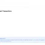 Recent Transactions Interface