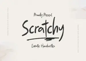 Free Scratchy Erratic Handwritten Font