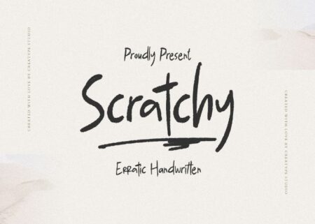 Free Scratchy Erratic Handwritten Font