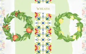 Sicilian pattern wreaths