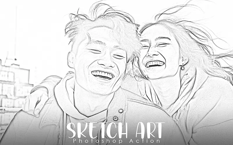 Free Sketch Photoshop Action
