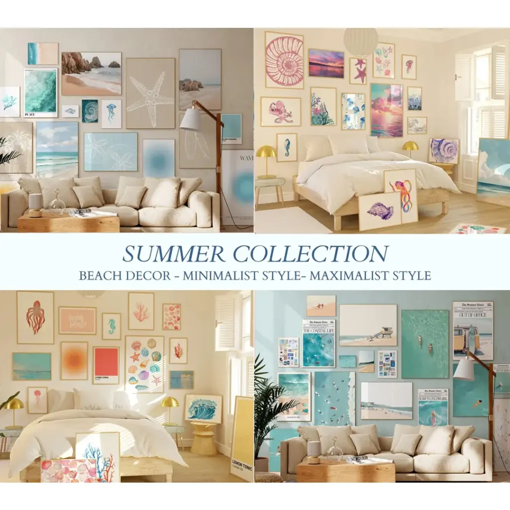 Summer Wall Art Poster Images Collection