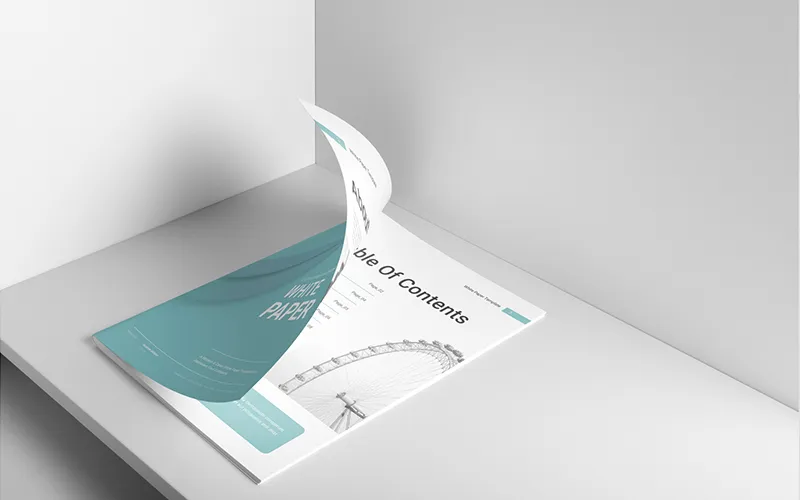 Table of contents page with Ferris wheel image