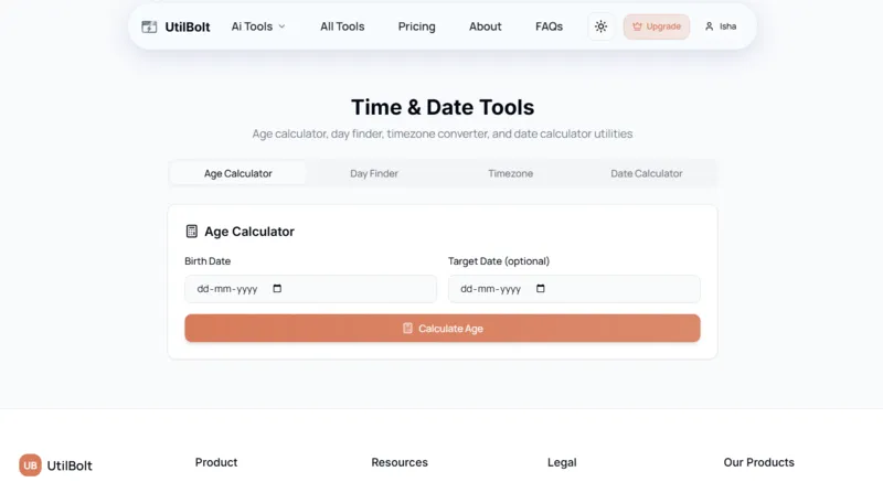 Time and Date Tools