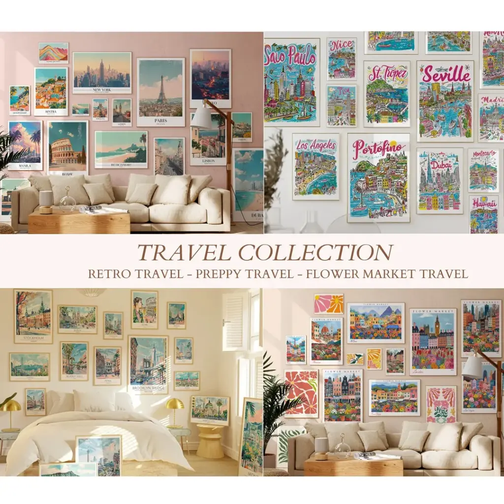 Travel Wall Art Poster Images Collection