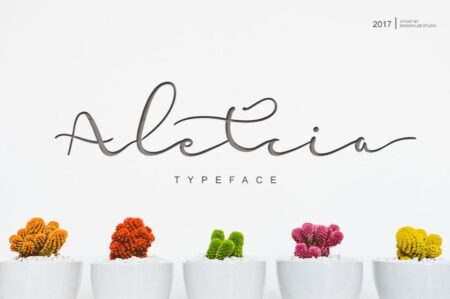 Aletcia Free Font | Extended License