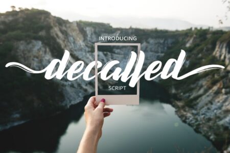 Decalled Script Font - Freebie