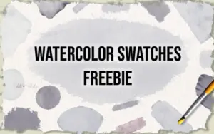 20 Beautiful Watercolor Swatches - Freebie