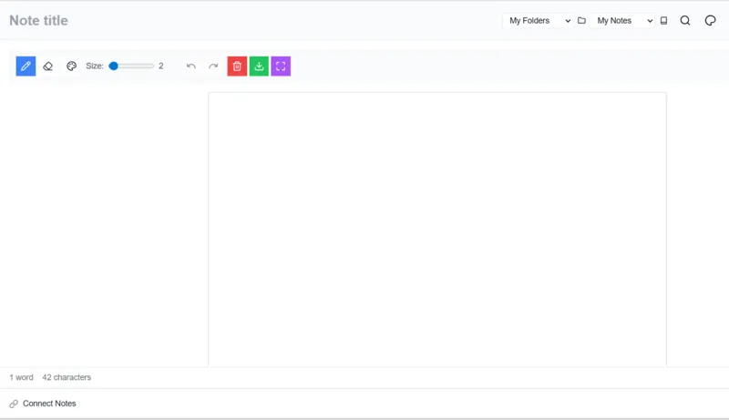 Weavernote AI Notes Taker Drawing Interface
