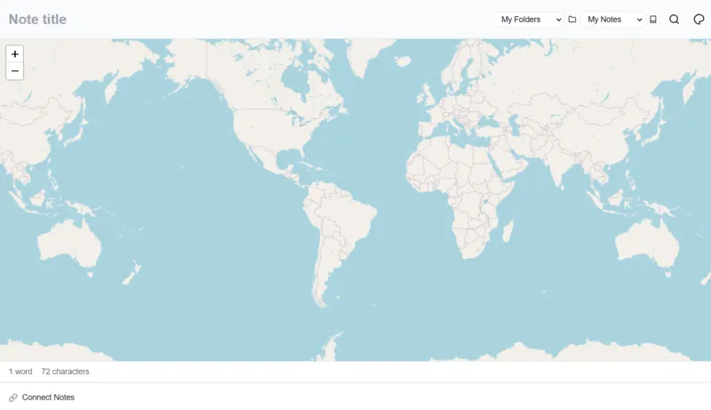 Weavernote AI Notes Taker Map Interface