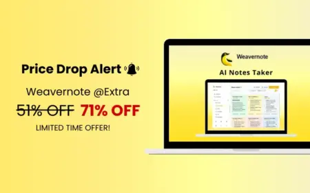 Weavernote - AI Notes Taker Price Drop Sales Banner