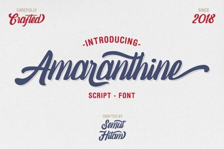 Free Amaranthine Vintage Font Script | Extended License