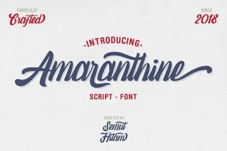 Free Amaranthine Vintage Font Script