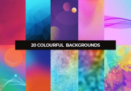 20 Colourful Backgrounds - Freebie