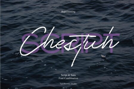Chestuh Script and Sans - Font Duo | Freebie