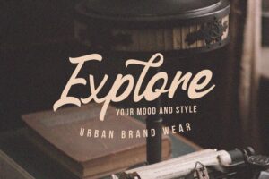 Explore written using Nathan Font, free vintage script font