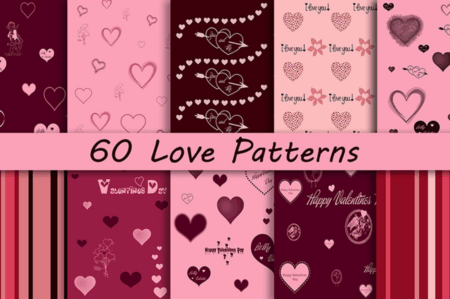 60 Free Love Patterns | Extended License