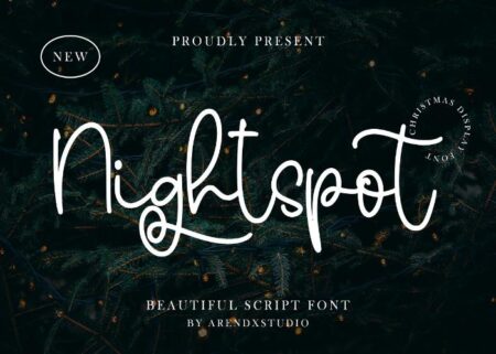 Free Nightspot - Beautiful Script Font | Extended License