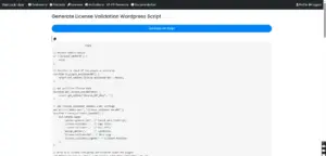 API Script Generation In Verilock Online License Management Software