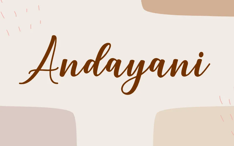 Andayani font from mega font collection