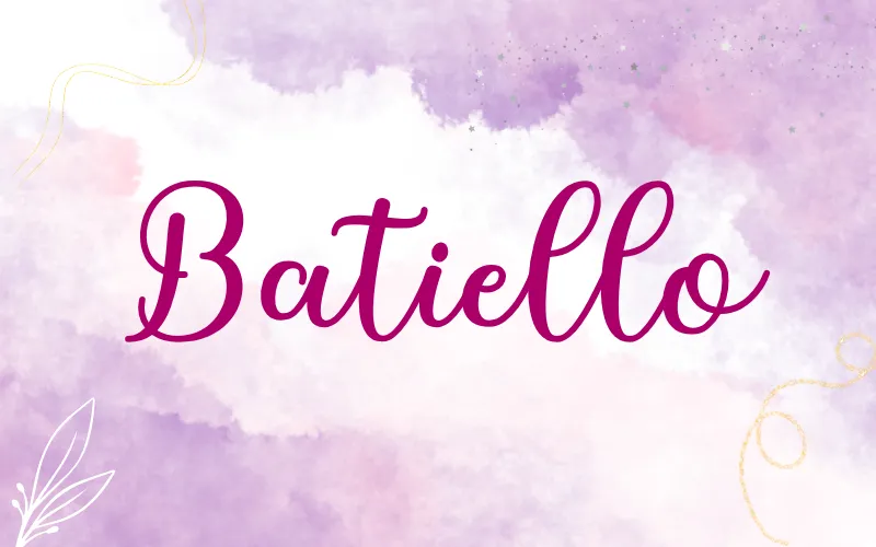 Batiello font from mega font collection