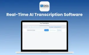Caption My Event - Real-Time AI Transcription & Live Caption | Lifetime Access
