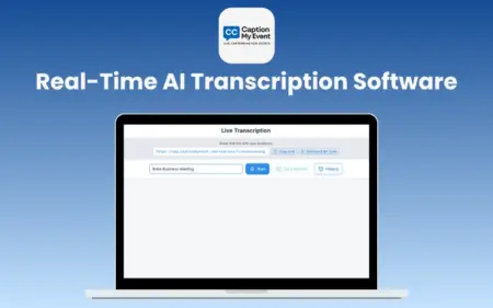 Caption My Event Real-Time AI Transcription Software Feature Image