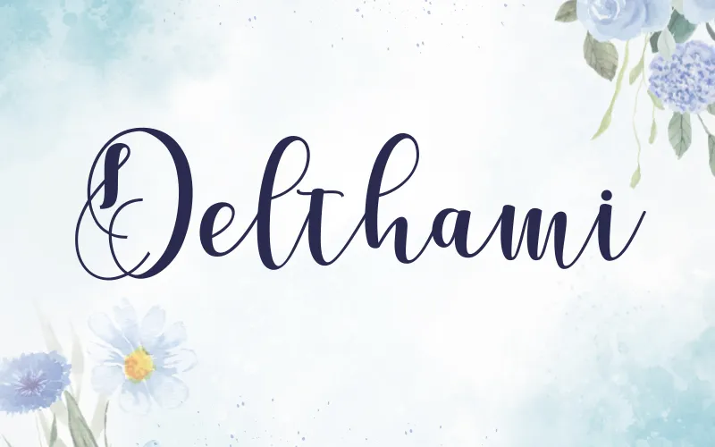 Delthami font