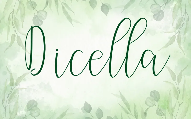 Dicella font