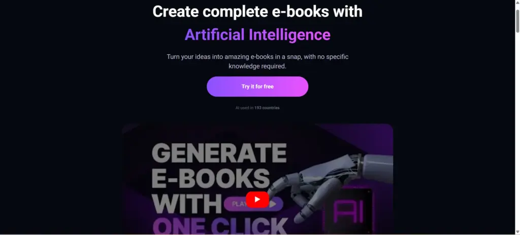 Ebookmaker.ai AI Book Generator