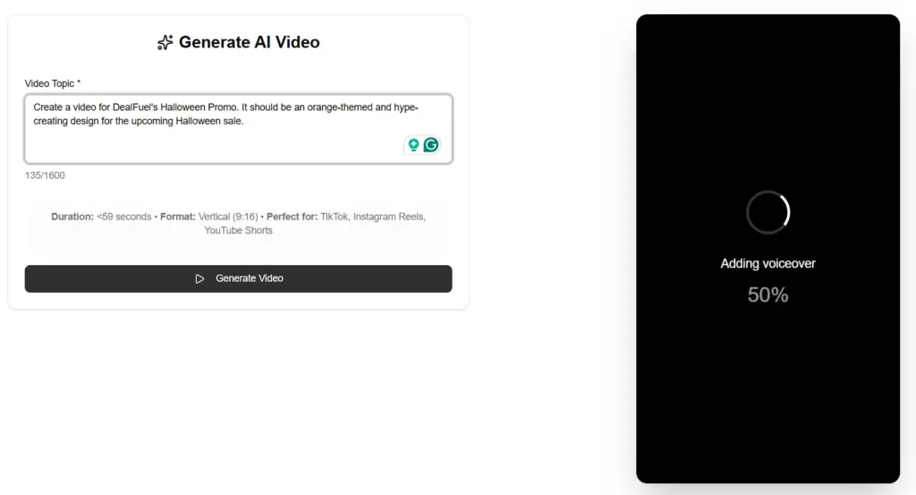 FlowVid AI Voiceover Feature