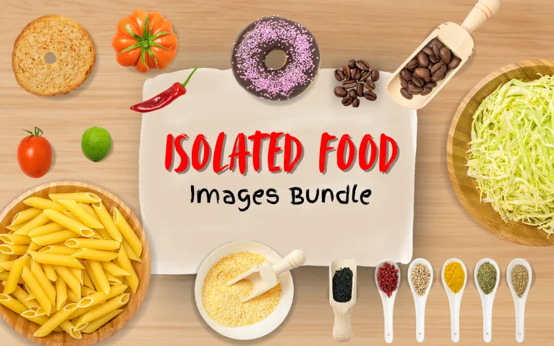Isolated Food Images Bundle Feature Image
