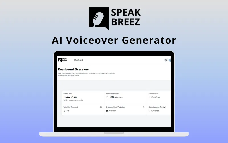 SpeakBreez AI Voiceover Generator Feature Image