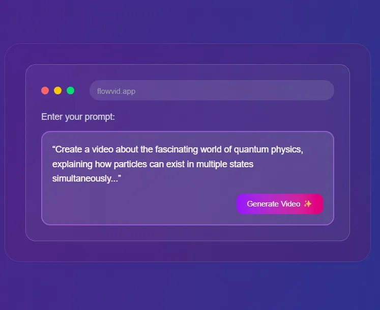Video Generation using FlowVid Step -1