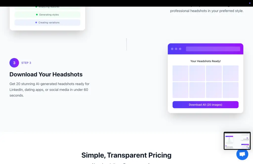 Download stunning professional headshots