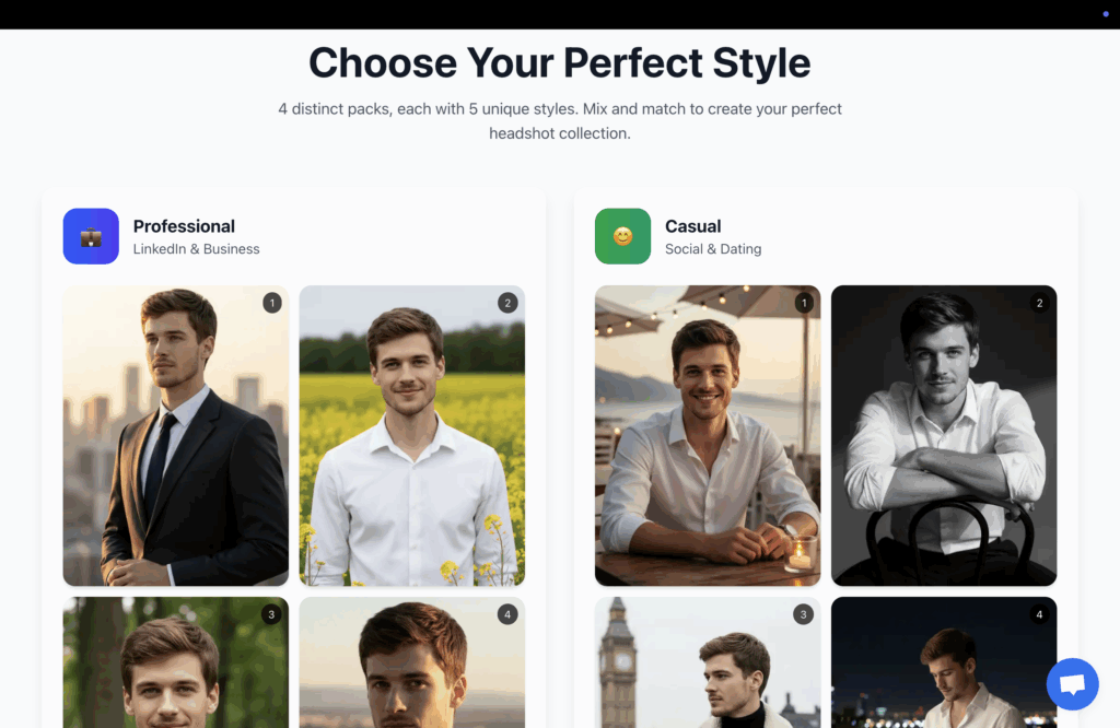 Style Options In FlowPic AI Headshot Generator