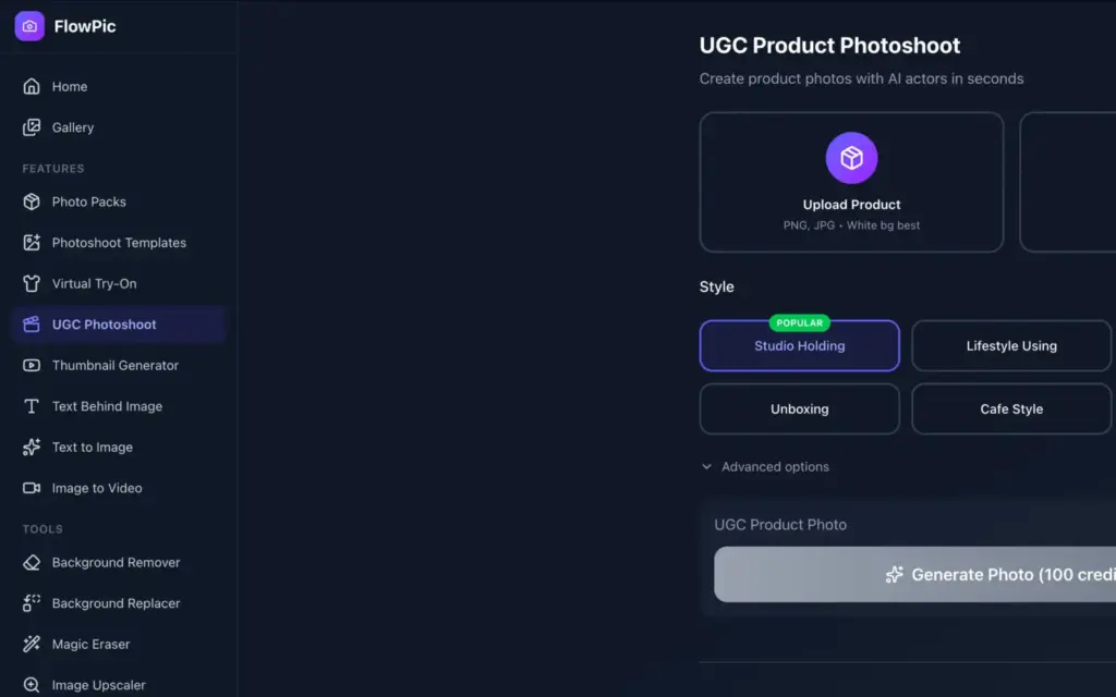 UGC Product Photoshoot 