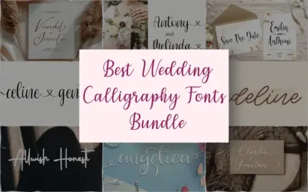 Best Wedding Calligraphy Fonts Bundle Feature Image