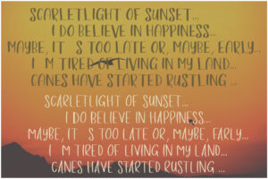 Quote written with Wild life Calligraphy Font