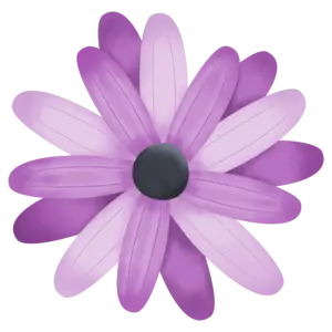 Violet Flower clipart graphic