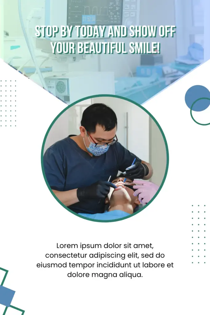 Dentist performing a procedure with assistant and dental tools.