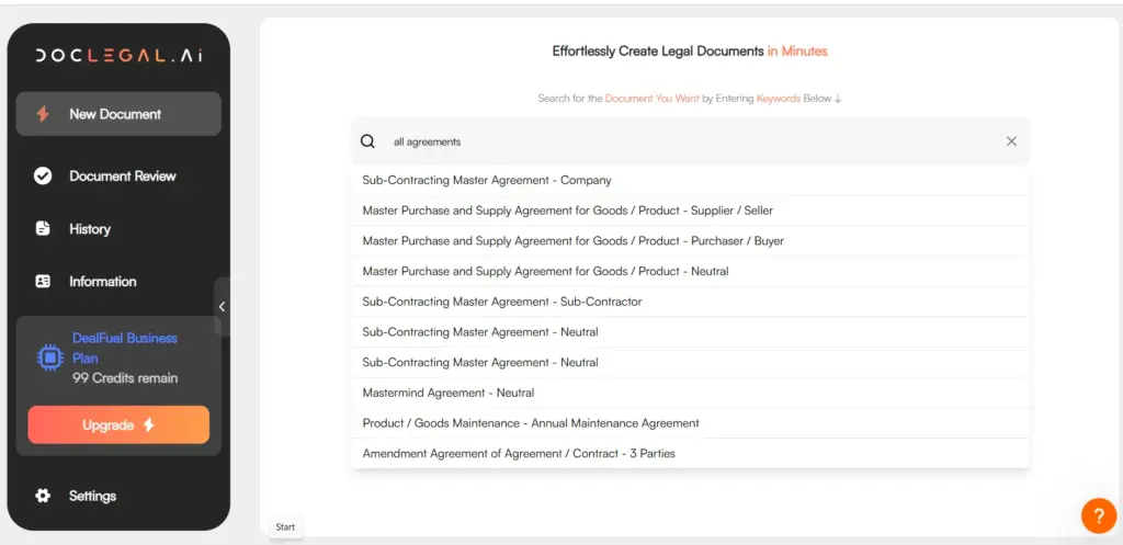 Document Library AI Document Generator
