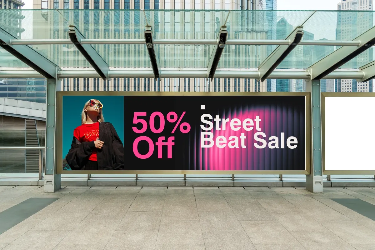 Fractal Glass Gradients Billboard