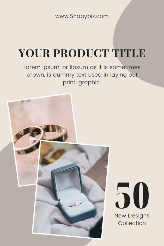 Gold wedding bands and gemstone ring in elegant setting.