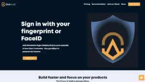 OnzAuth Landing Page